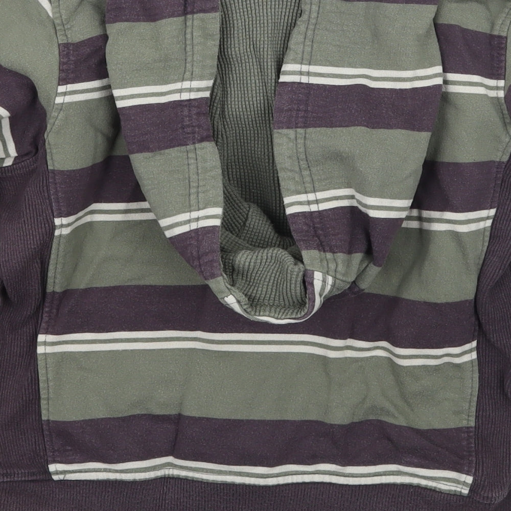 George Boys Green Striped  Pullover Hoodie Size 5-6 Years