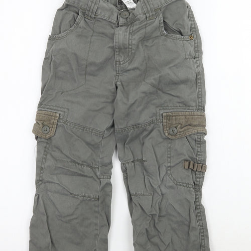 George Boys Grey   Cargo Trousers Size 4-5 Years
