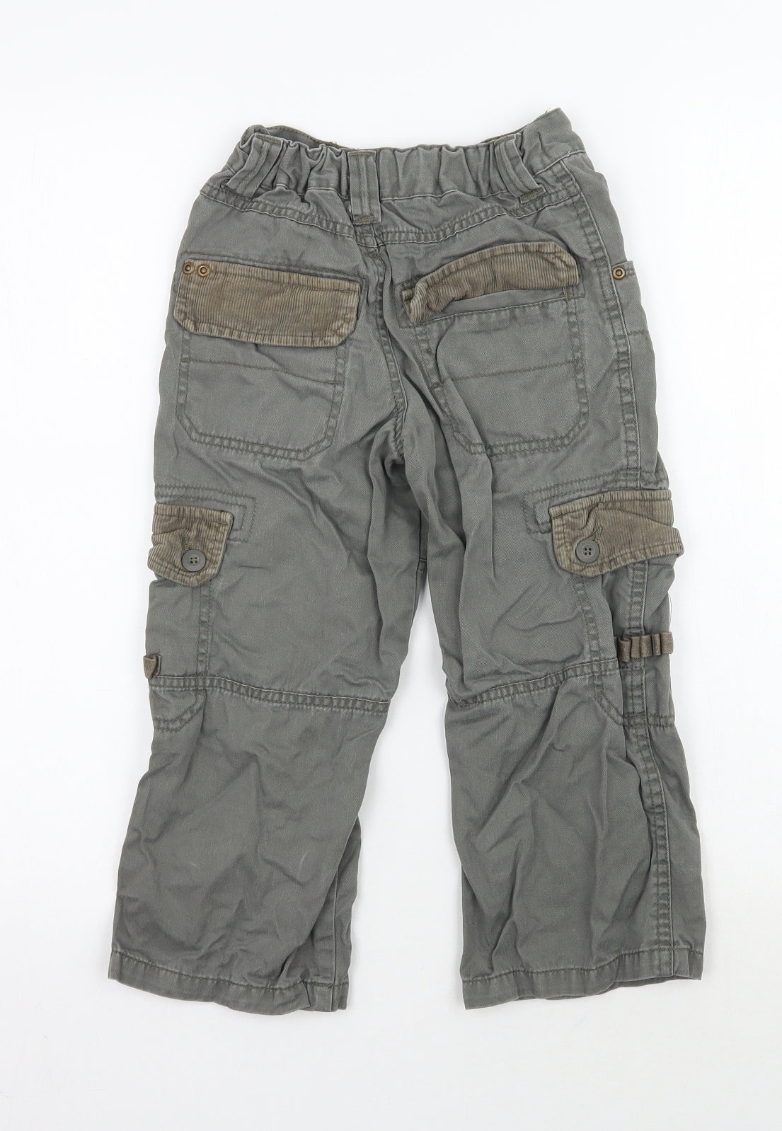 George Boys Grey   Cargo Trousers Size 4-5 Years