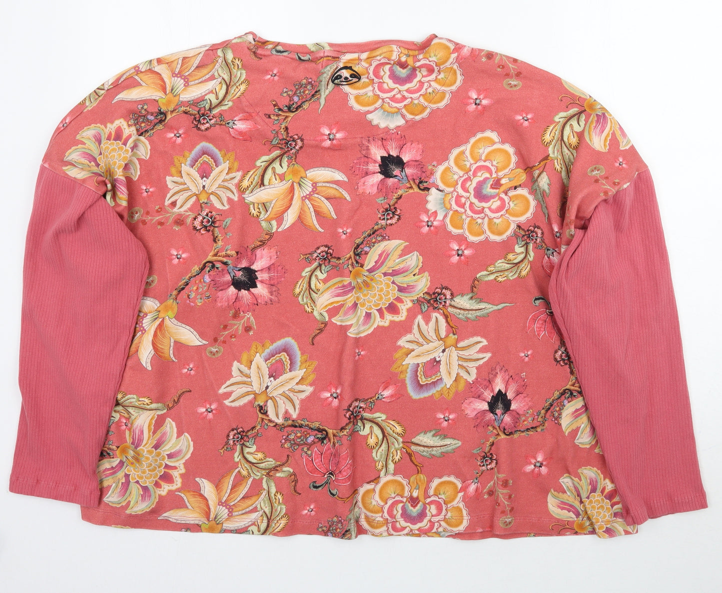 Joe Browns Womens Pink Floral  Pullover Jumper Size 18