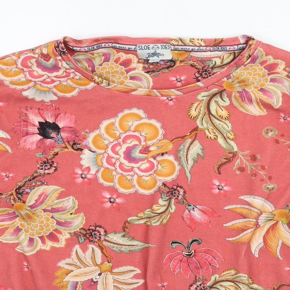 Joe Browns Womens Pink Floral  Pullover Jumper Size 18