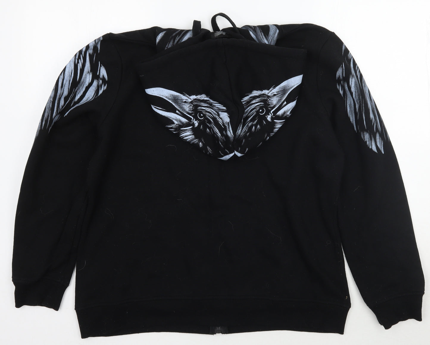 BLACKHAWK! Mens Black  Rayon Jacket Coat Size M