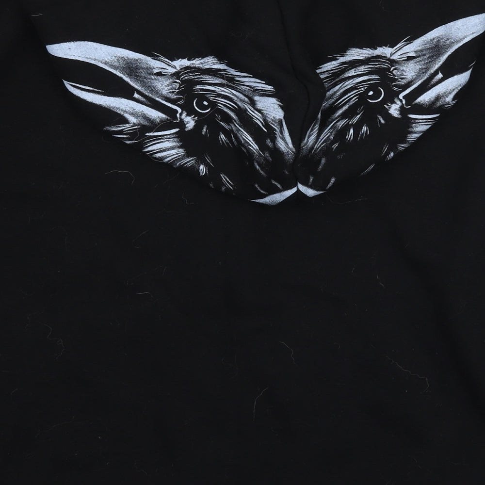 BLACKHAWK! Mens Black  Rayon Jacket Coat Size M