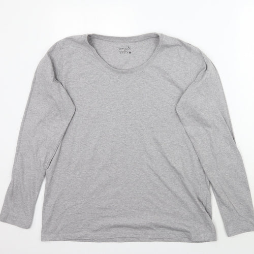 Berydale Womens Grey   Basic T-Shirt Size XL