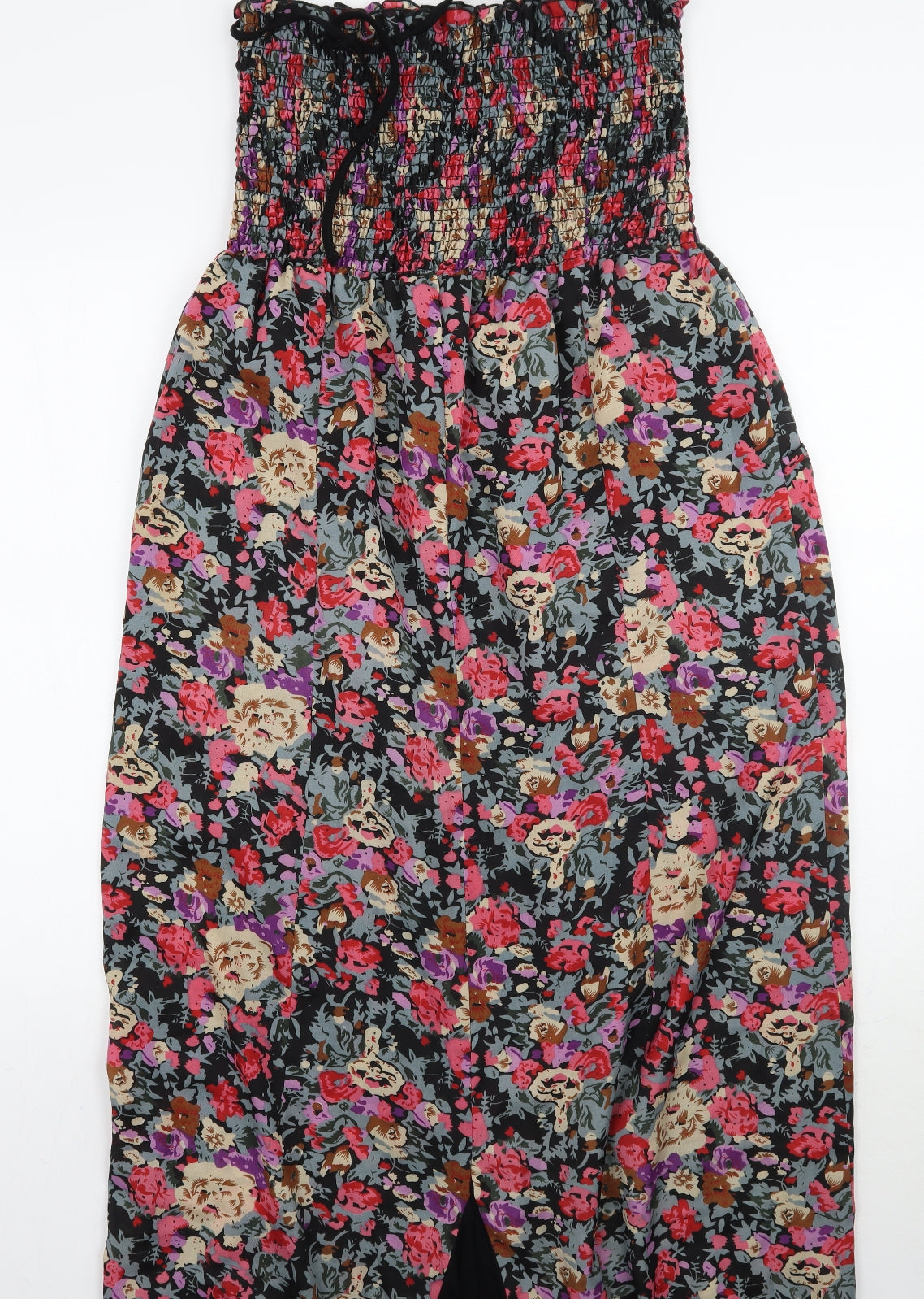 Papaya Womens Black Floral  A-Line  One Size