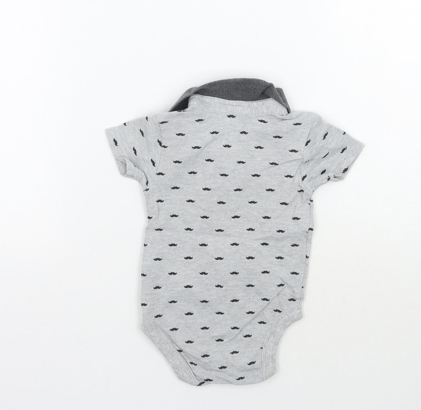 George Baby Grey Geometric  Babygrow One-Piece Size 3-6 Months
