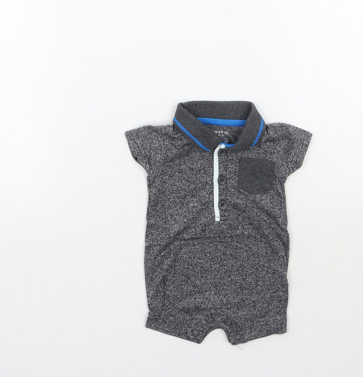Primark Baby Grey Babygrow One-Piece Size Newborn