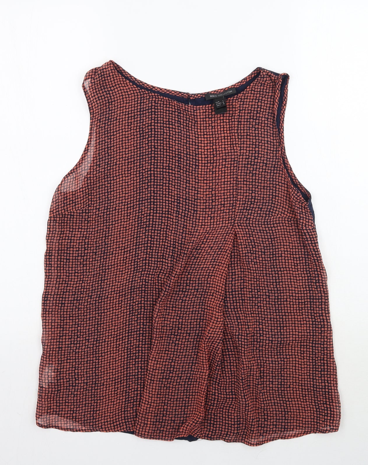 MNG Womens Pink Polka Dot  Basic Tank Size L