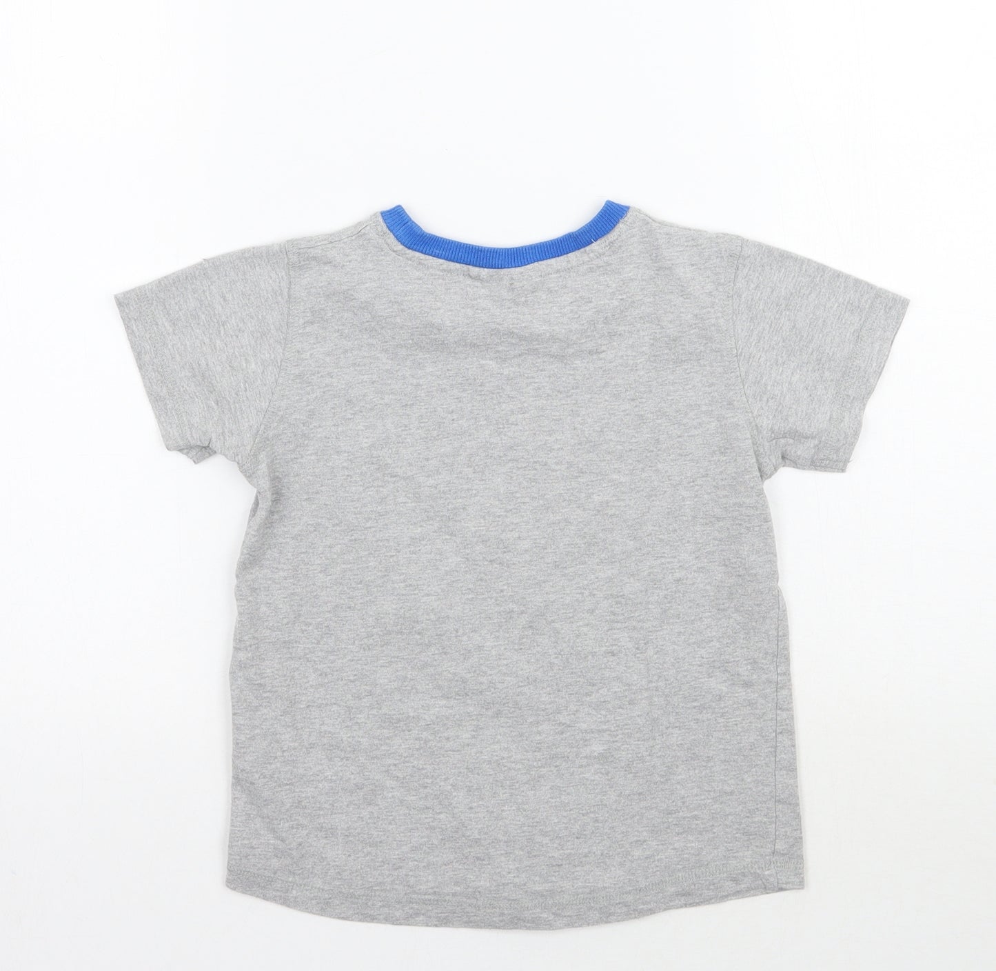 NEXT Boys Grey Geometric  Basic T-Shirt Size 3-4 Years