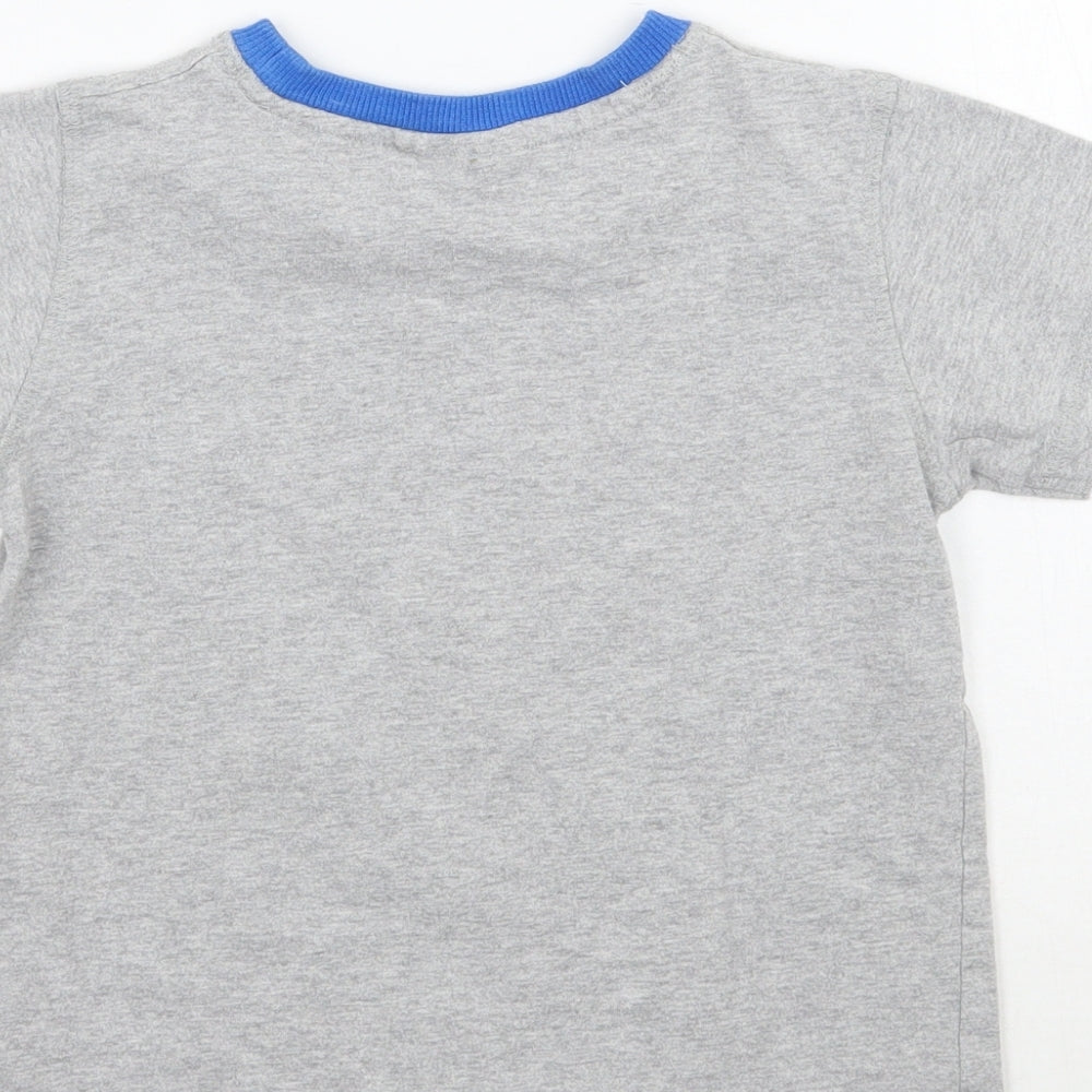 NEXT Boys Grey Geometric  Basic T-Shirt Size 3-4 Years