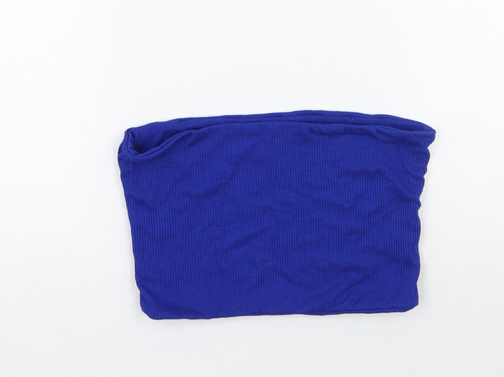 Topshop Womens Blue Cropped Tank Size 10