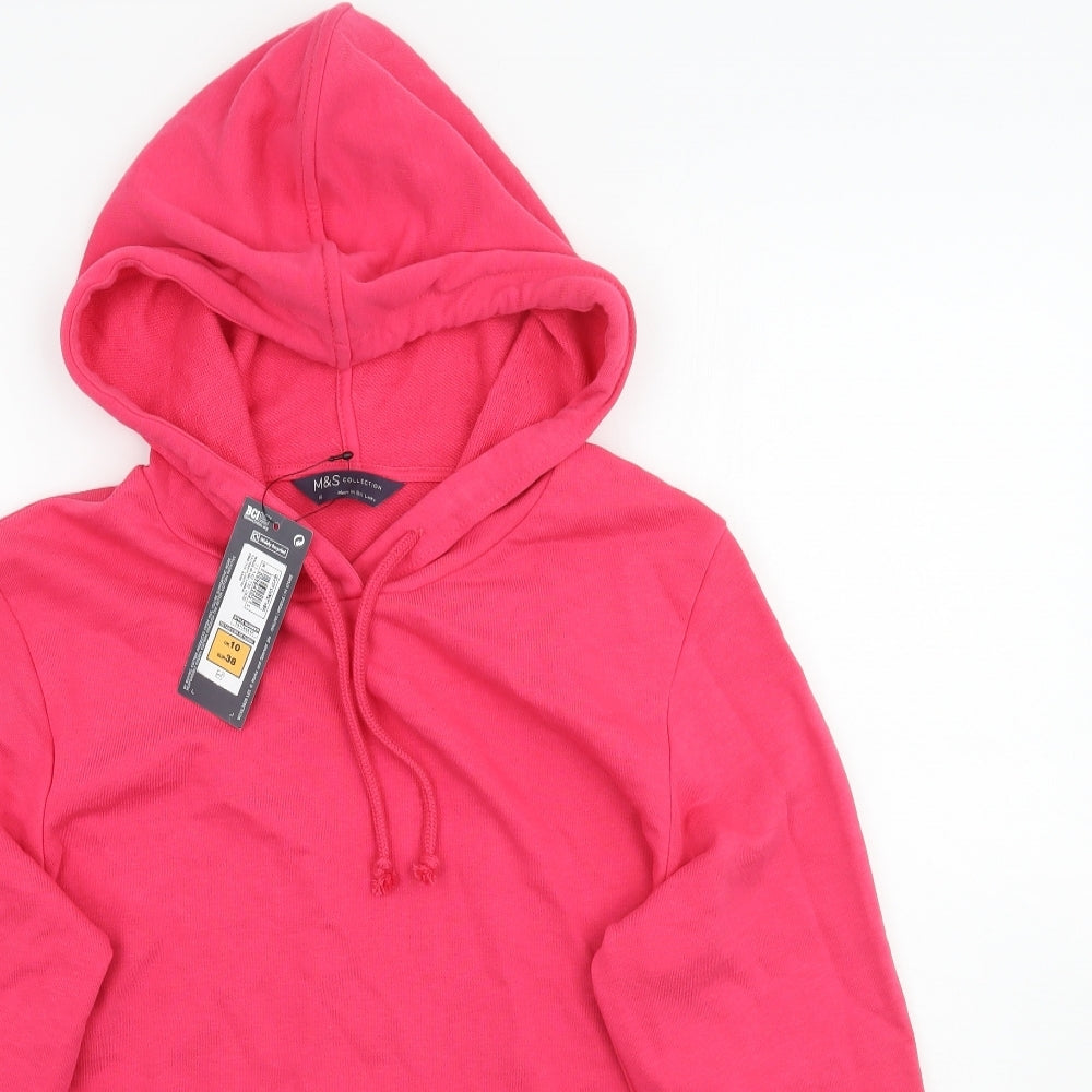 Marks and Spencer Womens Pink   Pullover Hoodie Size 10
