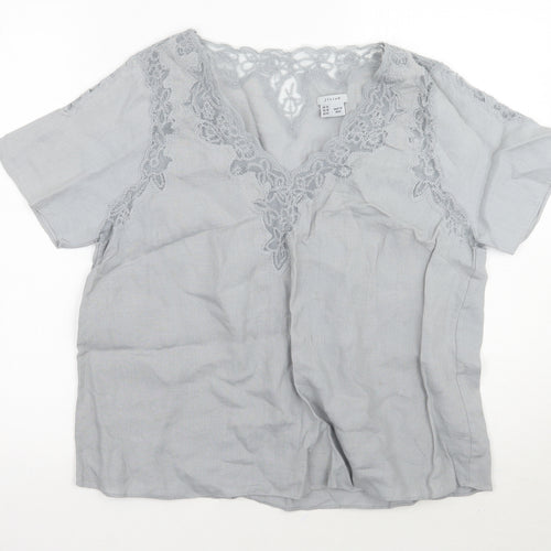 Jigsaw Womens Grey   Basic T-Shirt Size 14