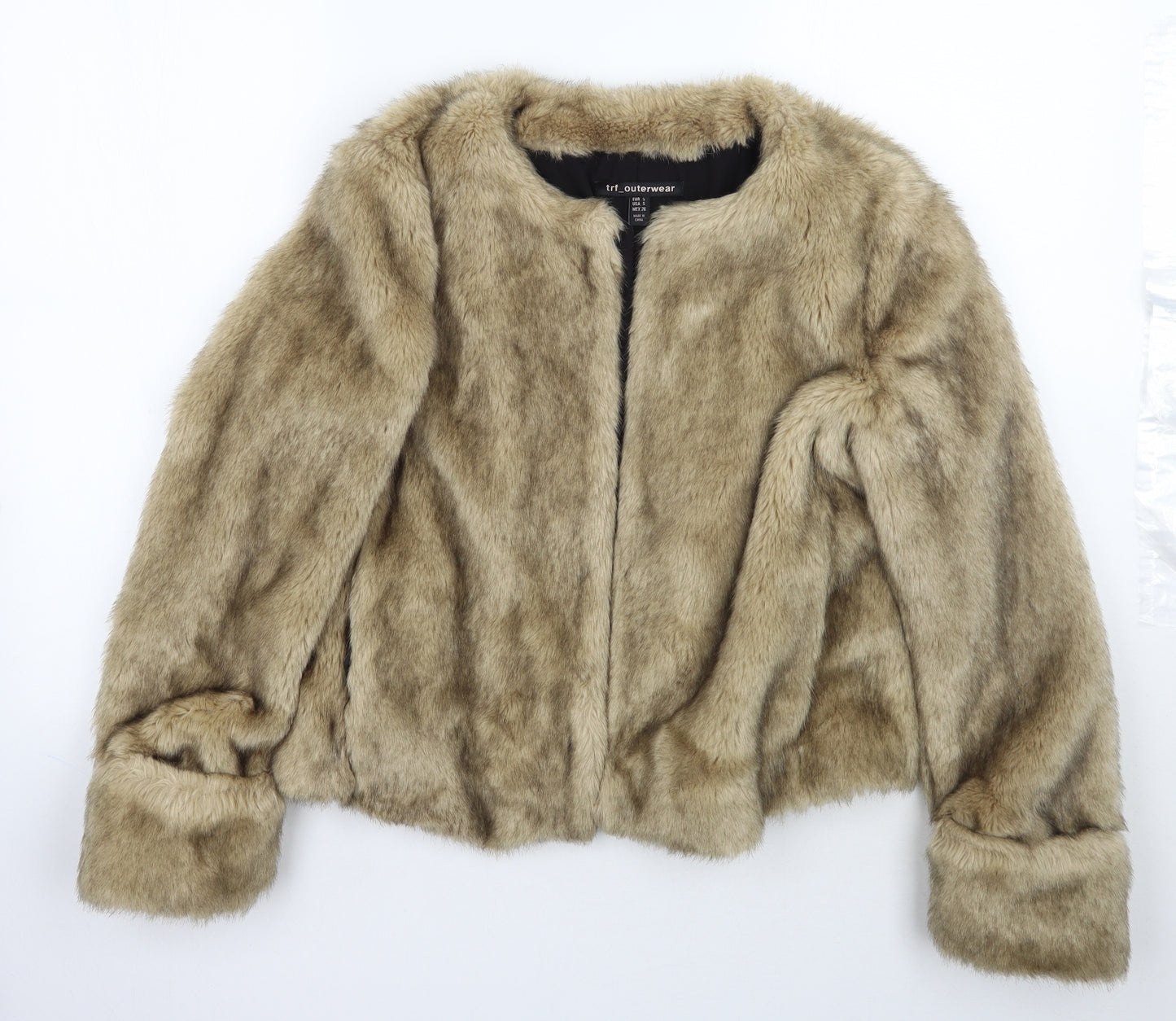 TRF Collection Womens Beige   Jacket Coat Size S