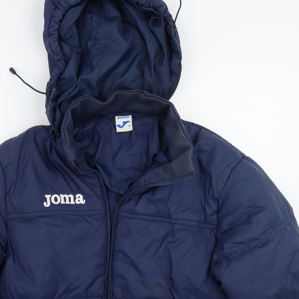Joma Mens Blue   Jacket Coat Size M