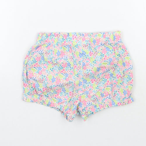 Fred&Flo Girls White Floral  Cropped Trousers Size 18-24 Months