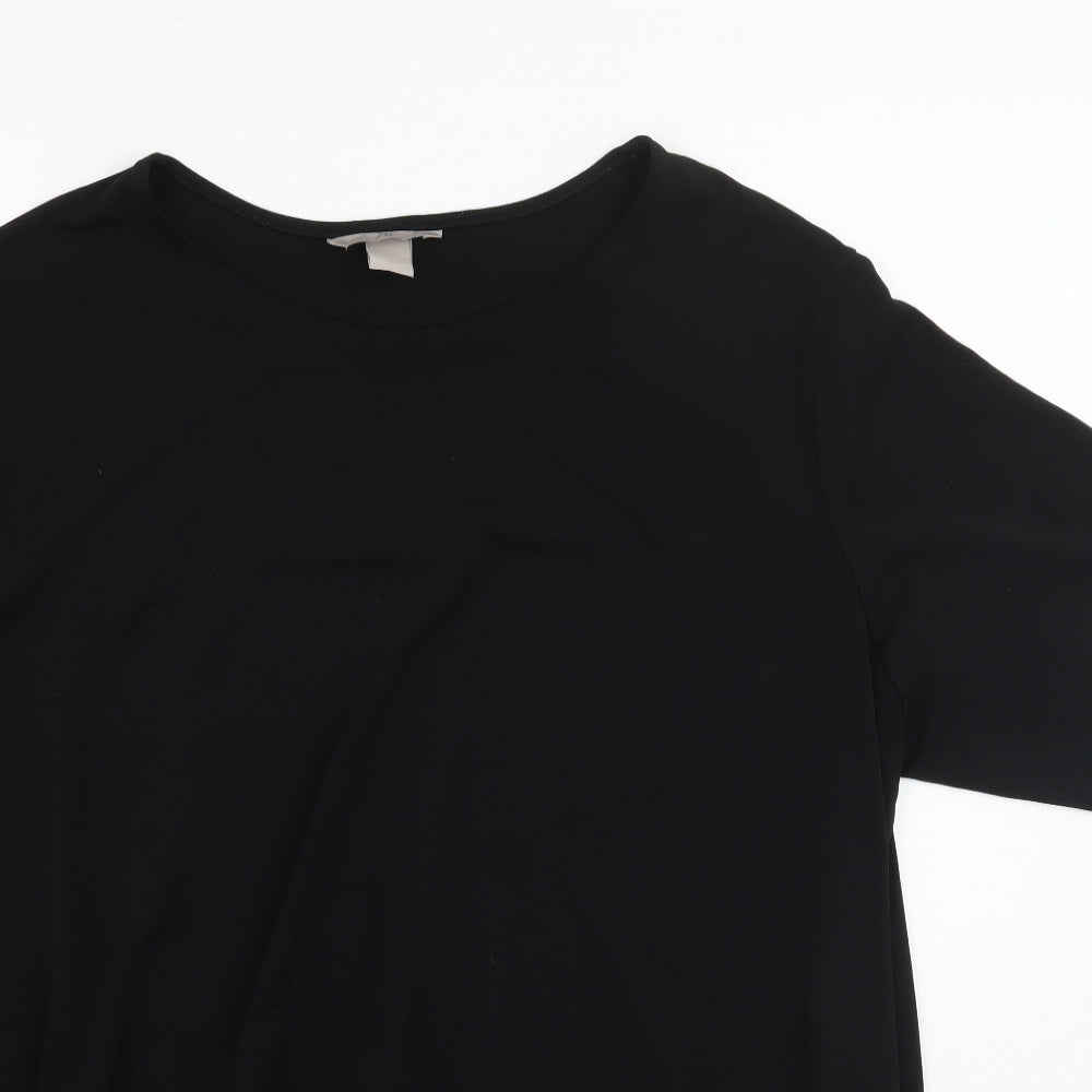 H&M Womens Black   Basic T-Shirt Size XL