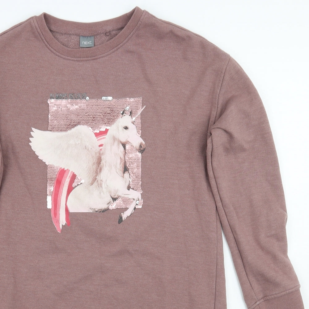 NEXT Girls Purple   Pullover Jumper Size 12 Years