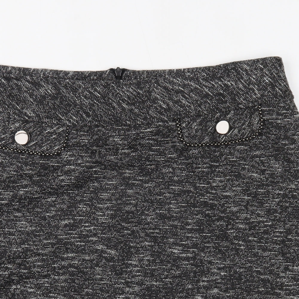 Debenhams Womens Grey   Mini Skirt Size 16