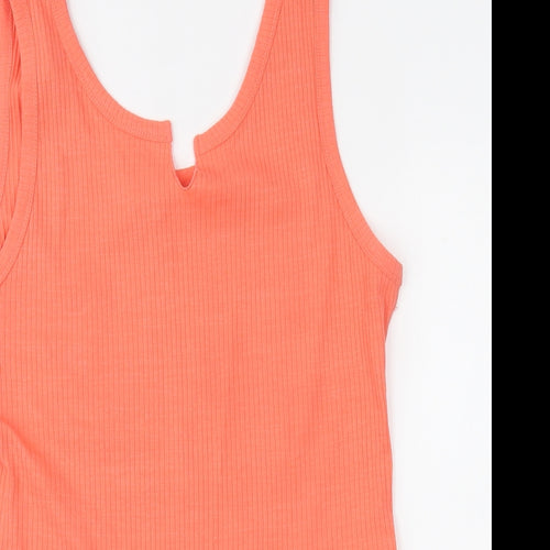 Red Herring Womens Orange   Basic Tank Size 16