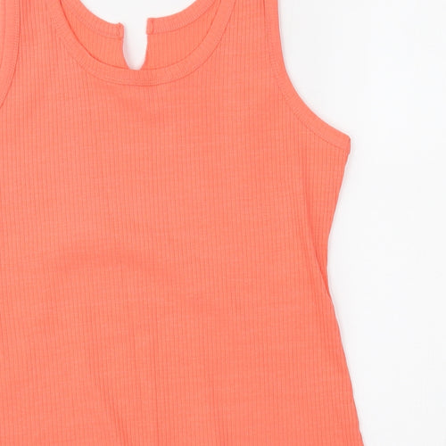 Red Herring Womens Orange   Basic Tank Size 16