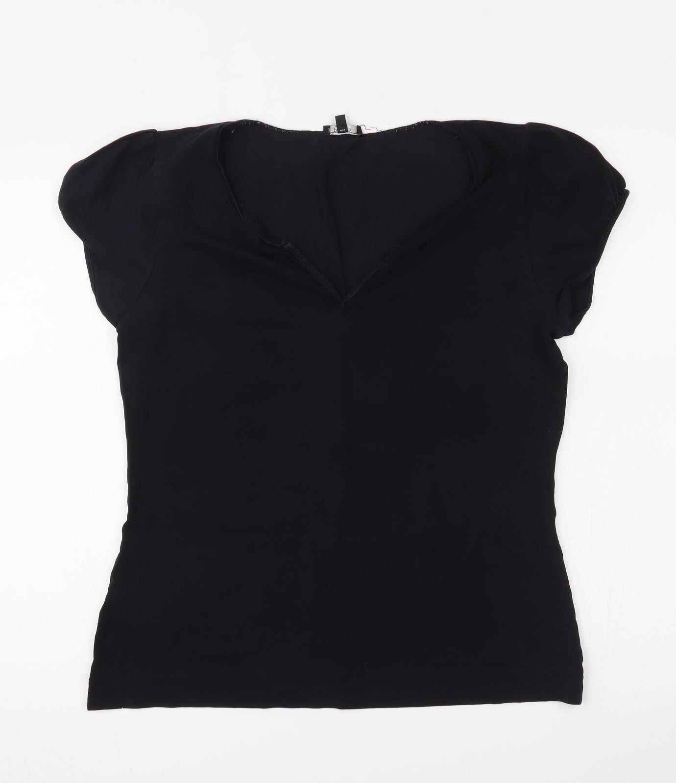 Papaya Womens Black   Basic T-Shirt Size 16
