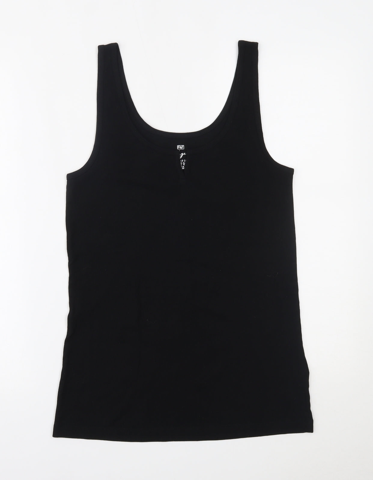 F&F Womens Black   Basic Tank Size 16