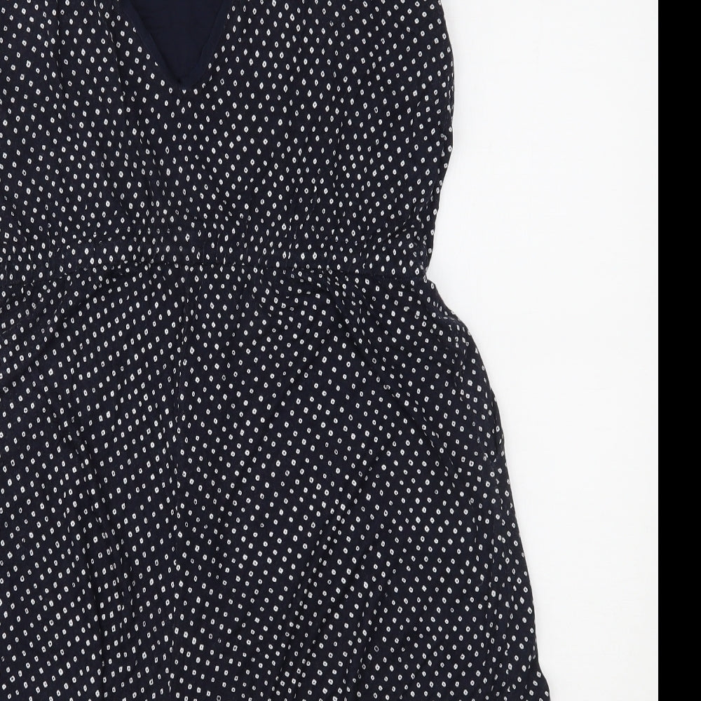 H&M Womens Blue Polka Dot  Romper One-Piece Size L