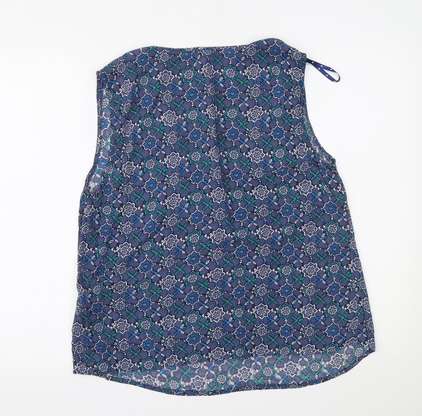 MANTARAY Womens Blue Floral  Camisole Blouse Size 16