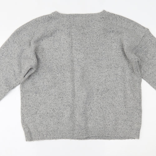 Primark Womens Grey   Pullover Jumper Size L  - christmas