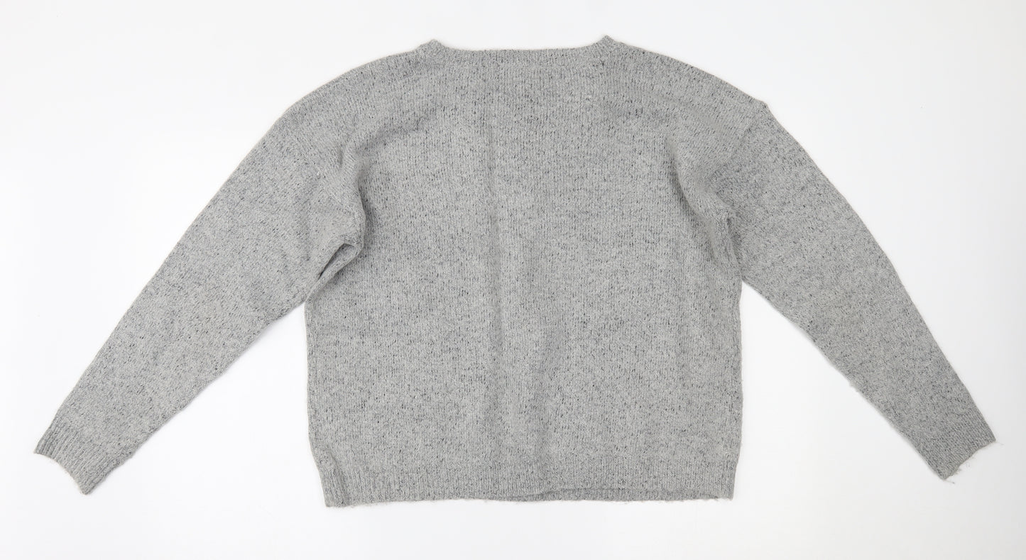 Primark Womens Grey   Pullover Jumper Size L  - christmas