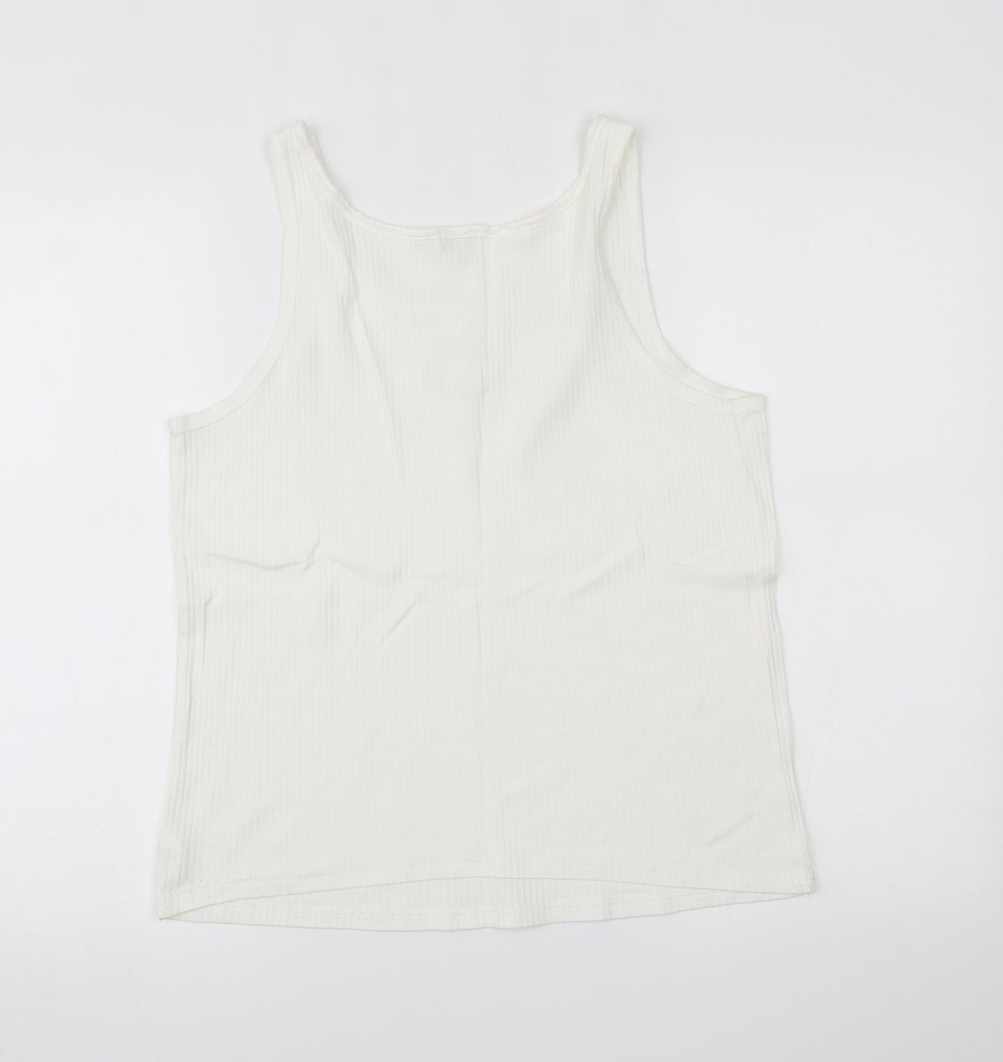 River Island Womens White   Basic Tank Size 16