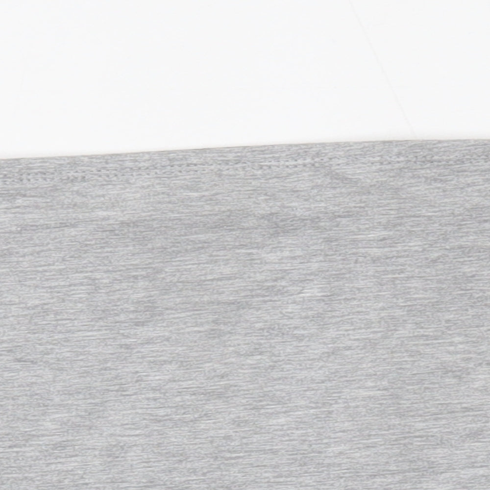 New Look Womens Grey   Cropped Blouse Size M