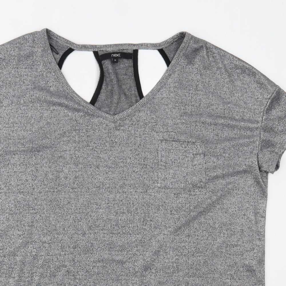 NEXT Womens Silver   Basic T-Shirt Size 16