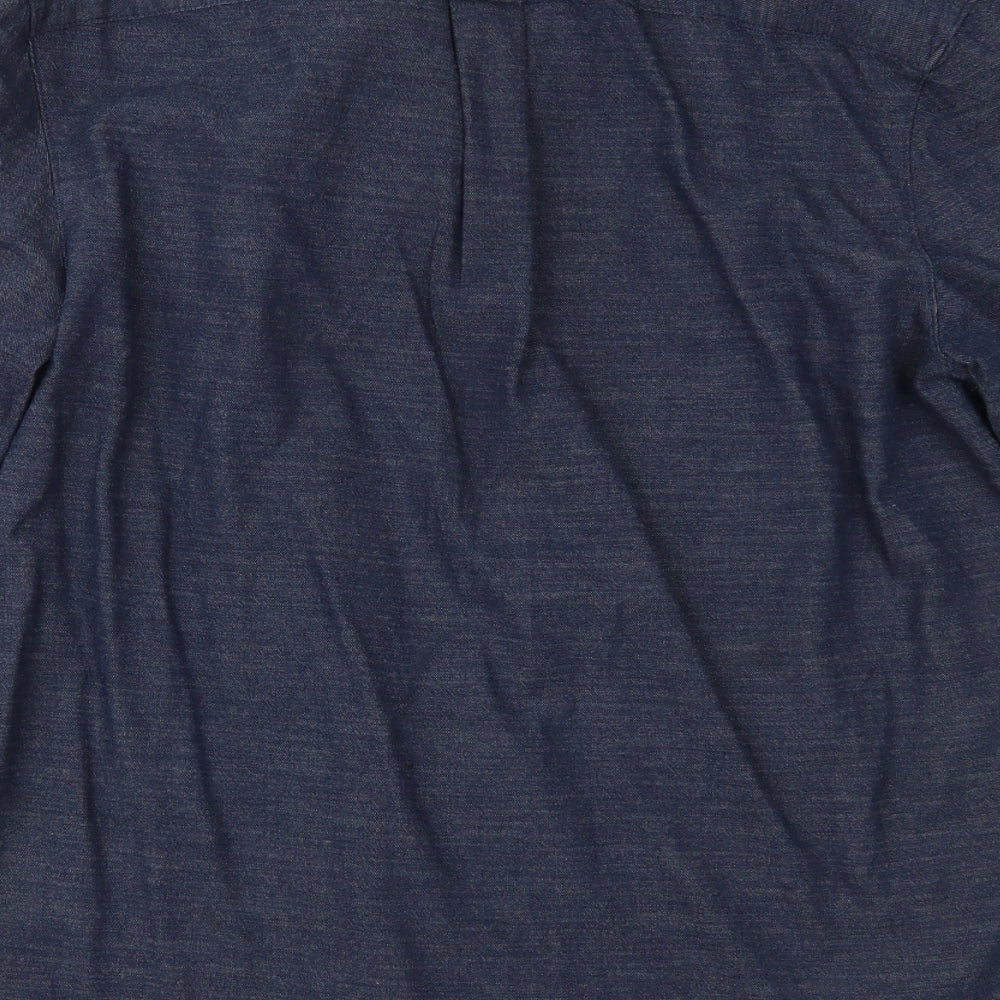 Farah Mens Blue    Button-Up Size L