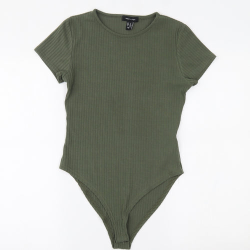 New Look Womens Green   Bodysuit One-Piece Size 8