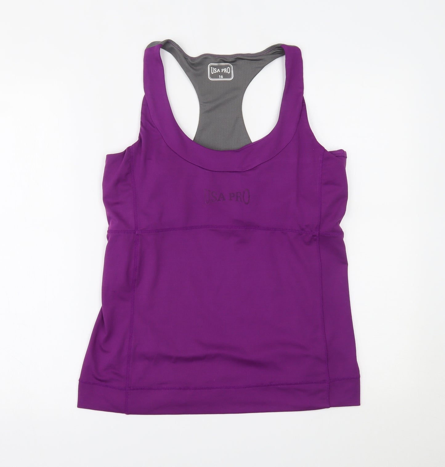 USA Pro Womens Purple   Basic Tank Size 16