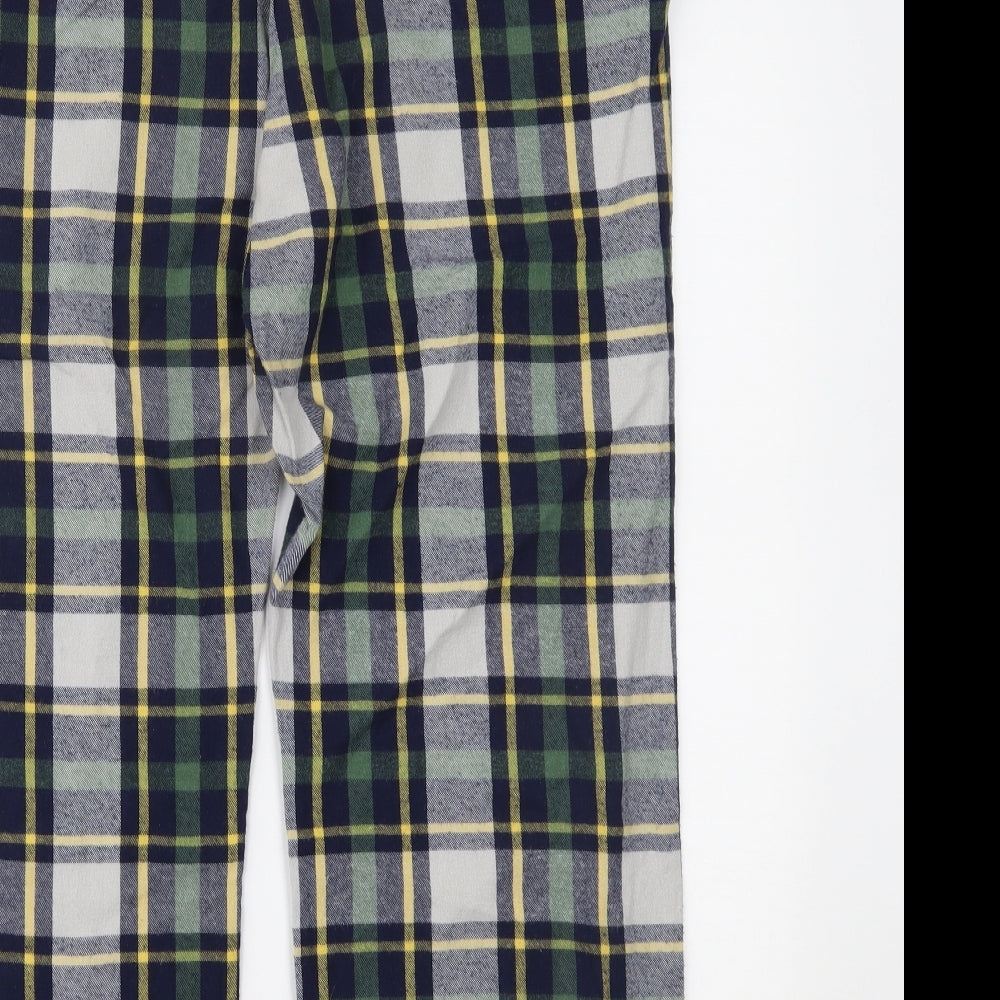 Primark Mens Blue Plaid   Pyjama Pants Size L