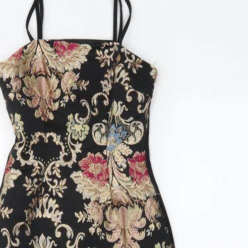 Parisian Womens Multicoloured Floral  Mini  Size 8