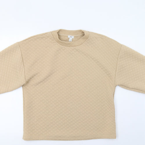 River Island Womens Beige   Pullover Sweatshirt Size M