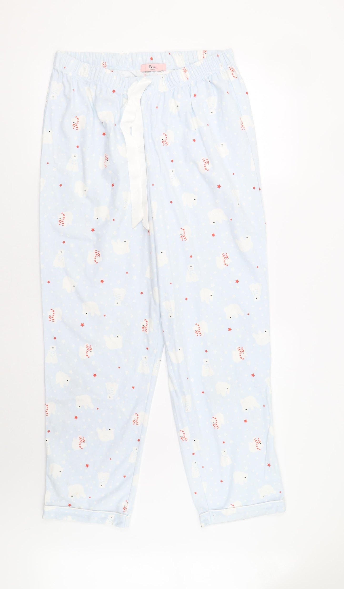 Boux Avenue Womens Blue Solid   Pyjama Pants Size 14  - Polar Bear Print