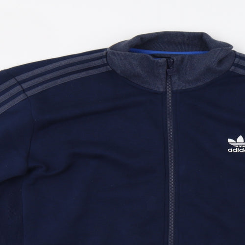 adidas Mens Blue   Full Zip Sweatshirt Size XL