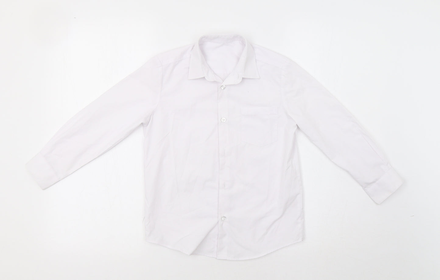 George Boys White   Basic Dress Shirt Size 6-7 Years