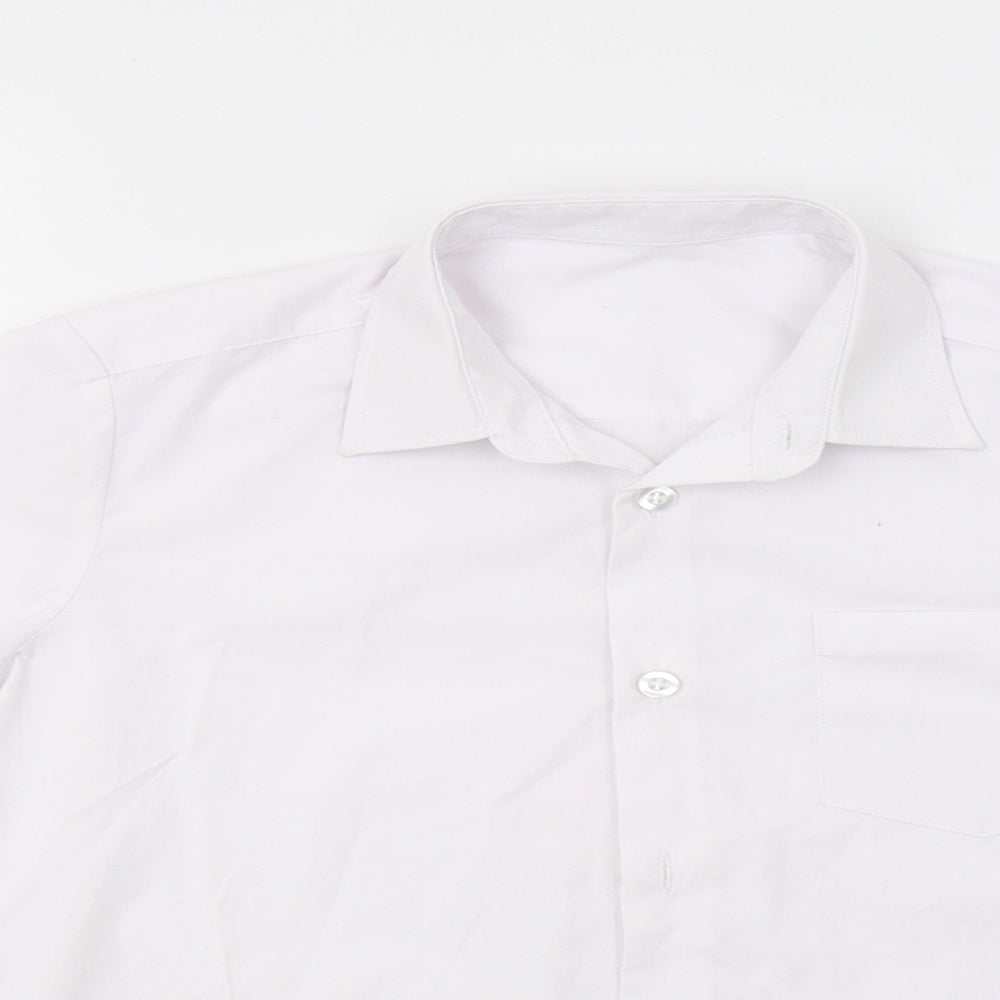 George Boys White   Basic Dress Shirt Size 6-7 Years