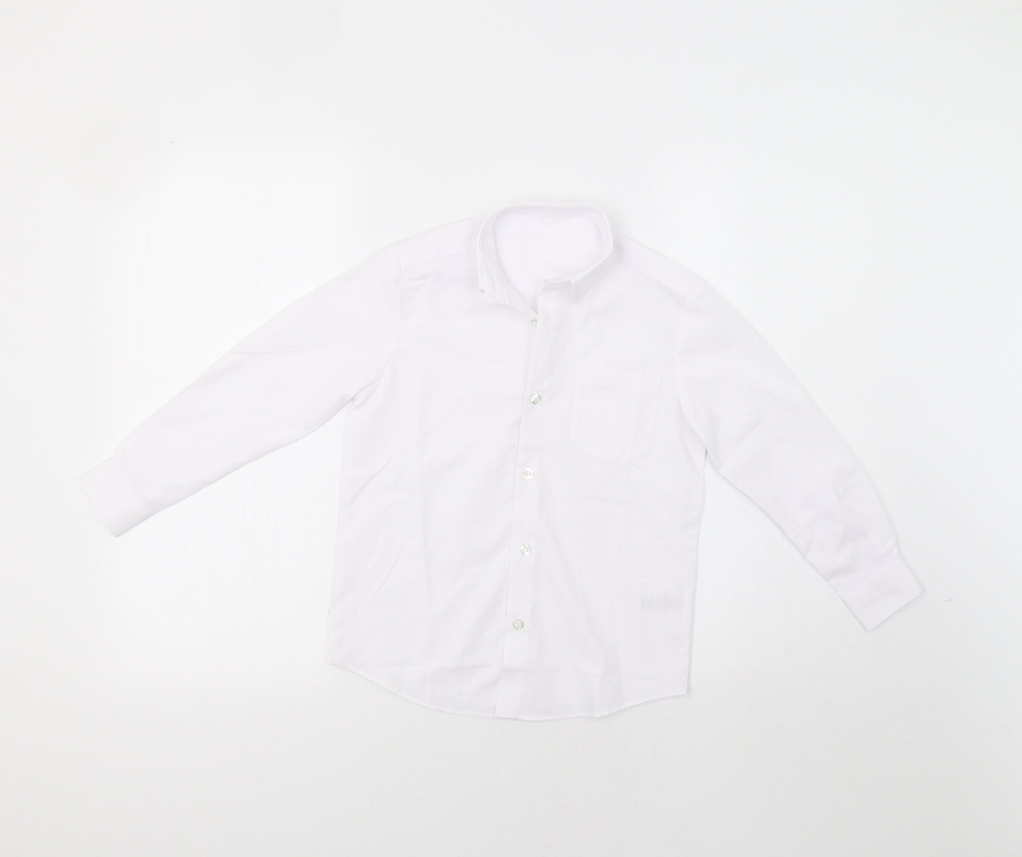 George Boys White   Basic Dress Shirt Size 6-7 Years