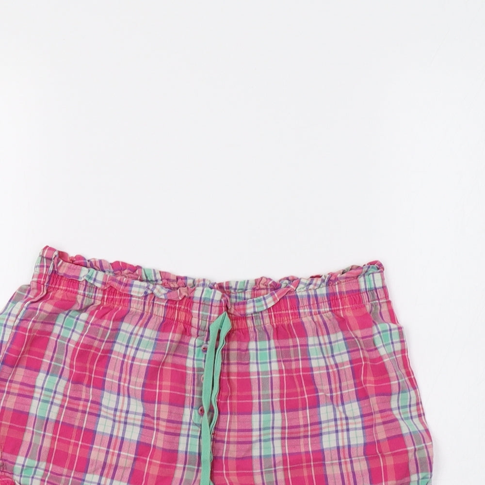 F&F Womens Pink Check   Pyjama Pants Size 8
