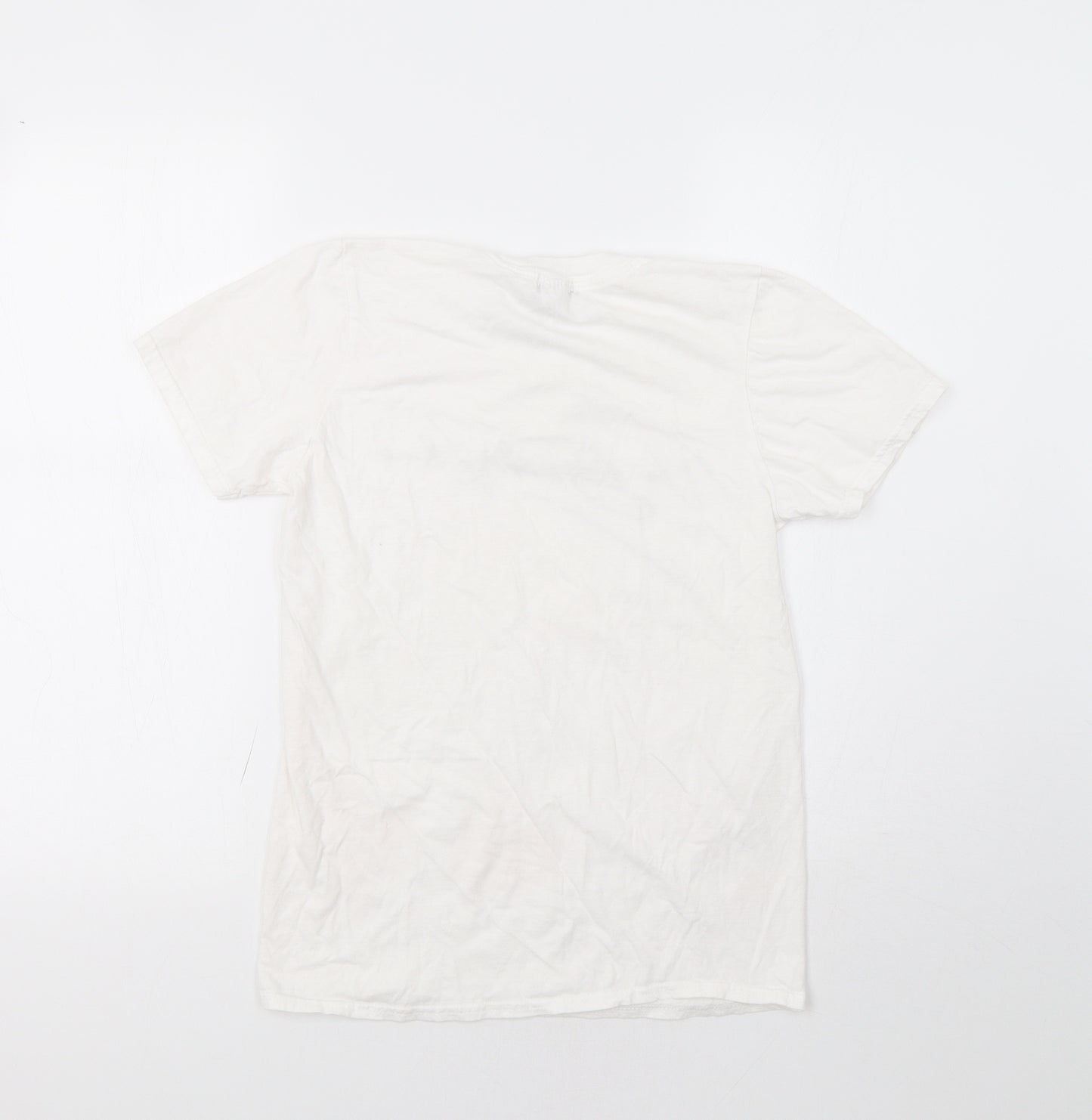 I-X London Womens White   Basic T-Shirt Size S  - No Bad Vibes