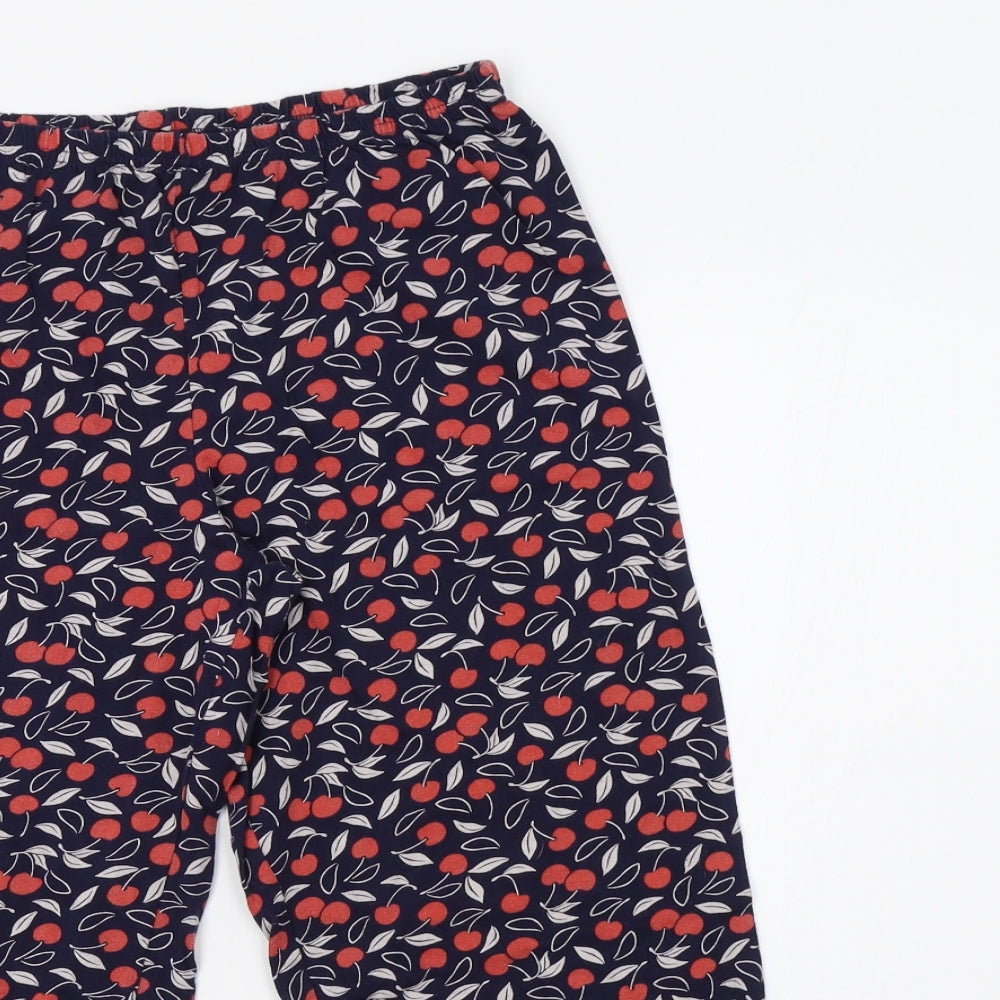 M&S Womens Blue Floral   Pyjama Pants Size 8