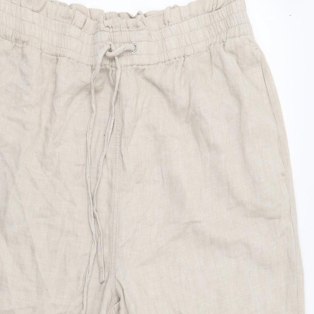 George Womens Beige   Cropped Trousers Size 18 L25 in
