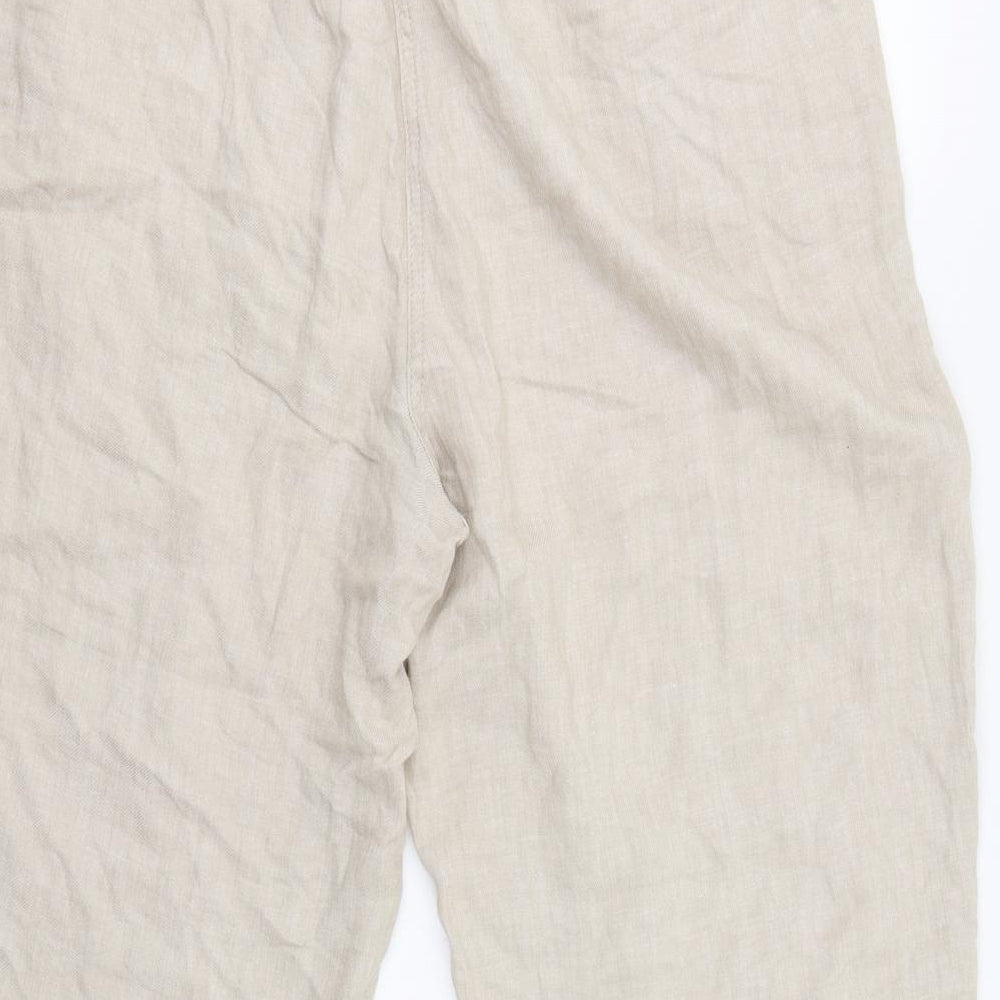 George Womens Beige   Cropped Trousers Size 18 L25 in